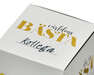 Budskap - Doftljus, H 10 cm, brinntid 35 h - Svart