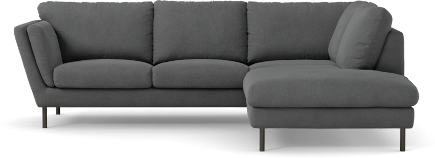 Madison Lux - 2-sits soffa med divan höger - Grå