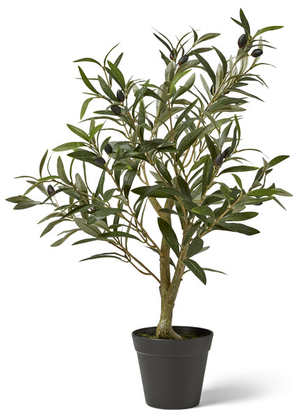 Olivträd - Konstväxt i kruka, H 67 Ø 42 cm - Grön