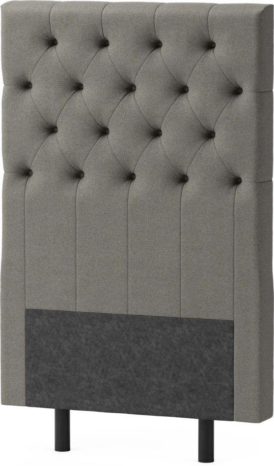 Delux Pikerad XL - Sänggavel, 90-210 cm - Grå