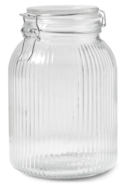 Hampa - Burk, H 20,4 Ø 13,2 cm - Vit