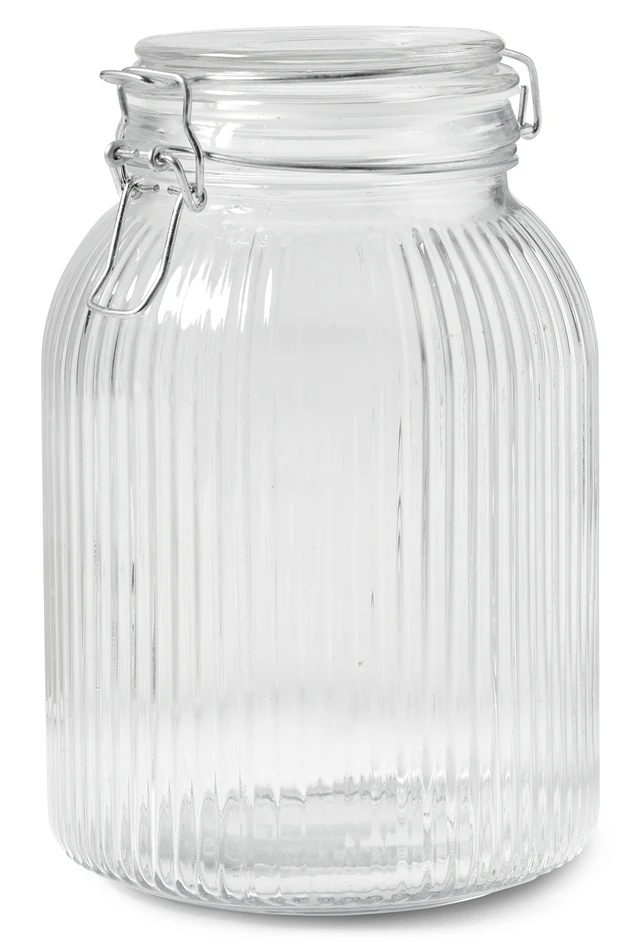 Hampa - Burk, H 20,4 Ø 13,2 cm - Vit