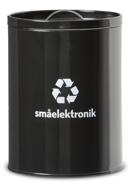 Småelektronik - Sorteringskärl, H 17 Ø 13,5 cm - Svart