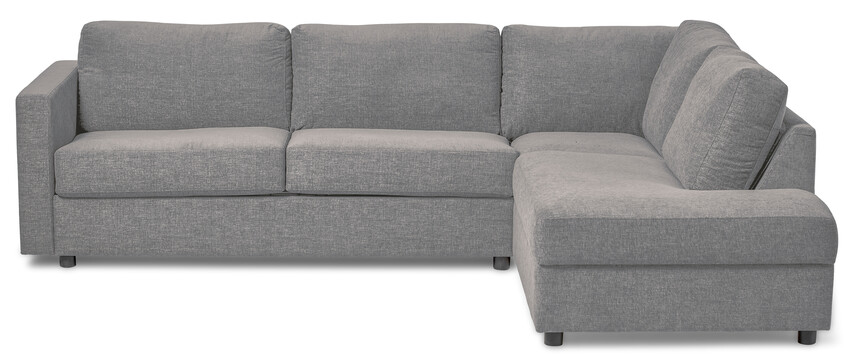 Lindö - Bäddsoffa 2,5-sits med divan höger - Grå