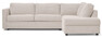 Lindö - Bäddsoffa 2,5-sits med divan höger - Vit