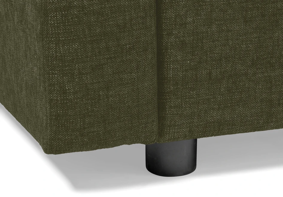 Lindö Pocket - Bäddsoffa 2,5-sits med divan höger - Grön