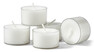 Skina - Värmeljus, 12,8x8x25 cm, brinntid 3,5 h, 30-pack - Vit