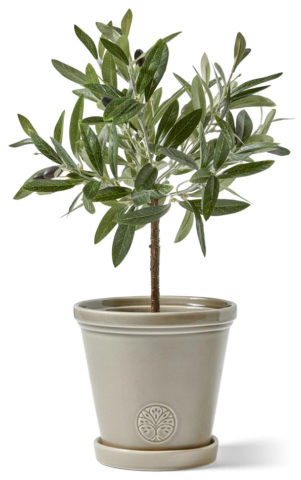 Saltsjö - Kruka, H 16 Ø 17 cm - Beige