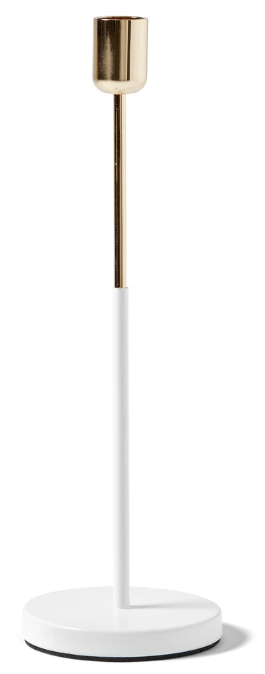 Uno - Ljusstake, H 29 Ø 9 cm - Vit