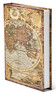 Världskarta - Förvaringslåda, 22x28,5x4 cm - Brun