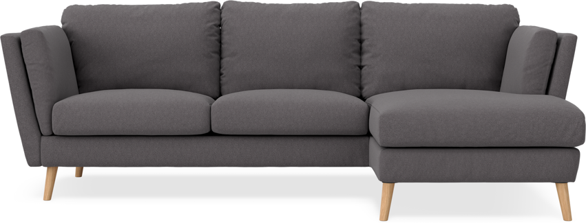 Madison - 2-sits soffa med schäslong höger - Grå