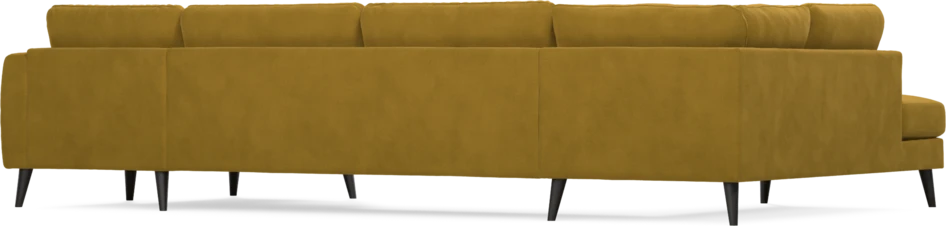 Bridge - 3-sits soffa med divan vänster och schäslong höger - Gul