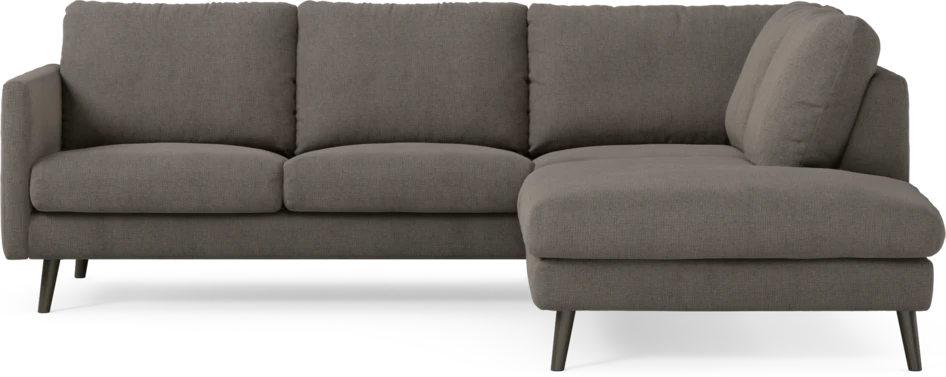 Madison - 2-sits soffa med divan höger - Brun
