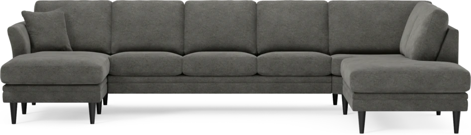 Eden - 3-sits soffa med schäslong vänster och divan höger - Grå