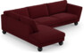 Madison - 3-sits soffa med divan vänster - Röd