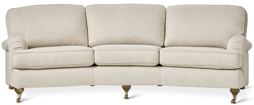 Oxford Delux - 3-sits soffa svängd, avtagbar klädsel - Beige