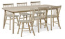 Sixten - Matgrupp med 6 stolar Vista - Beige