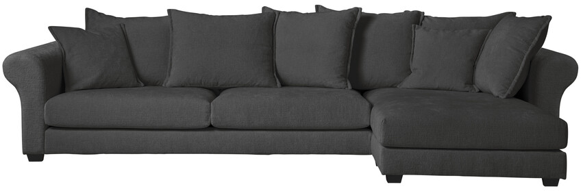Beverly - 3-sits soffa med schäslong höger - Grå