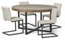Woodenforge - Matgrupp med 4 stolar Chatham - Beige