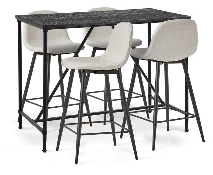 Gotham, Matgrupp med 4 barstolar Tracy