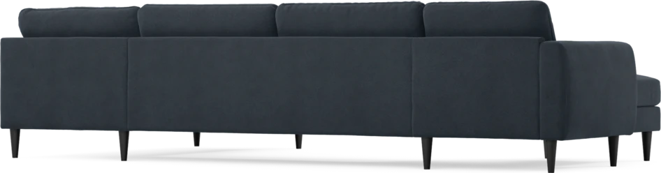 Bridge - 3-sits soffa med schäslong vänster och divan höger - Blå