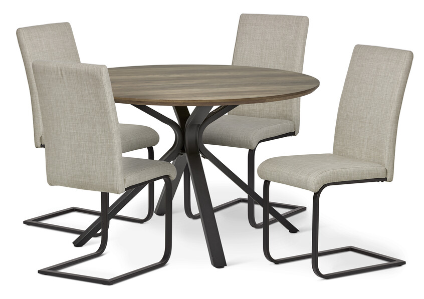 Santos - Matgrupp med 4 stolar Jack - Beige