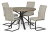 Santos - Matgrupp med 4 stolar Jack - Beige