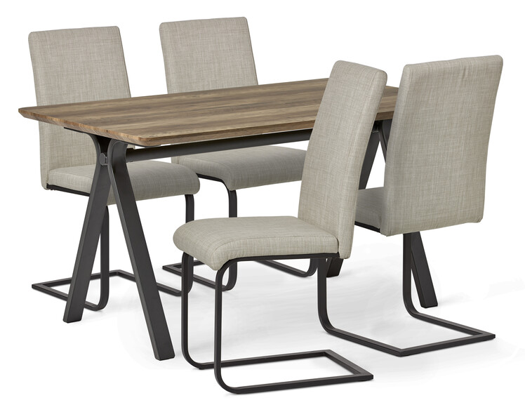 Santos - Matgrupp med 4 stolar Jack - Beige