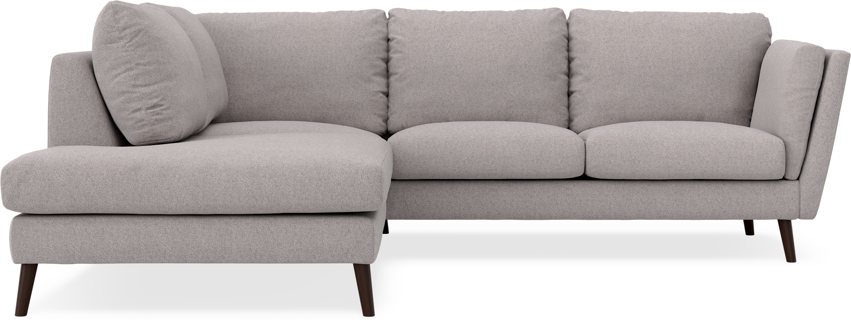 Madison - 2-sits soffa med divan vänster - Grå