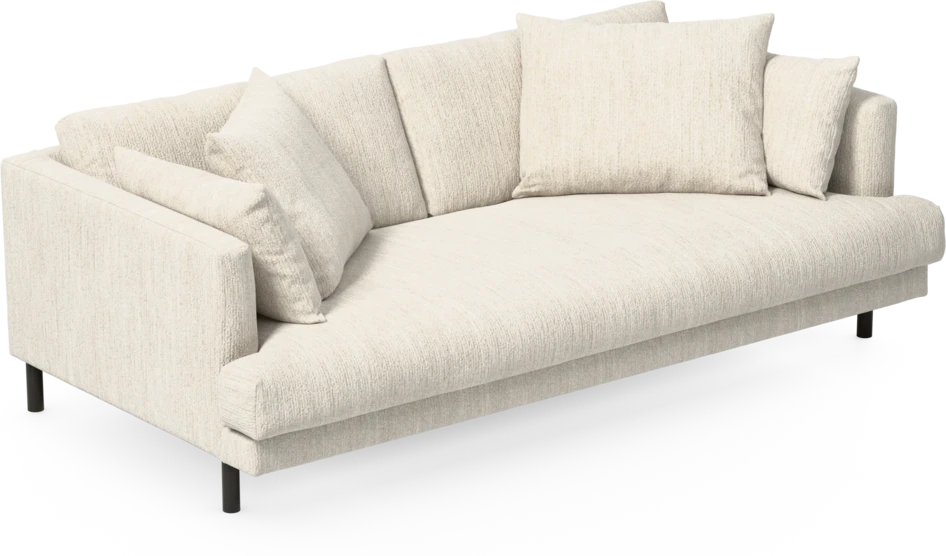 Harper - 3-sits soffa, hel dyna - Vit