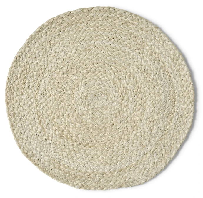 Jute, Tablett i flätad jute, Ø 38 cm