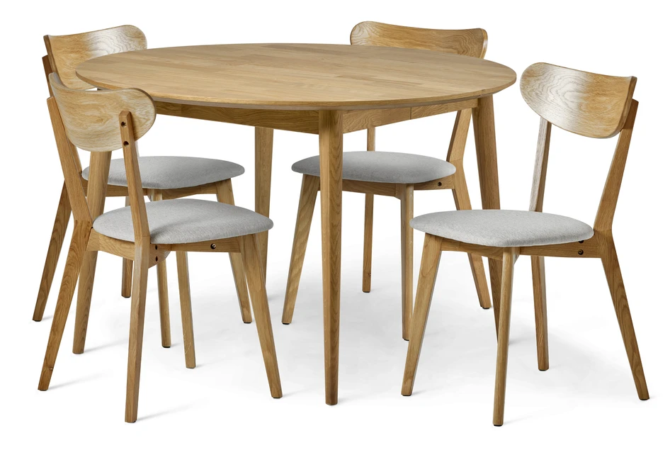 Harry - Matgrupp med 4 stolar Ludvig - Beige