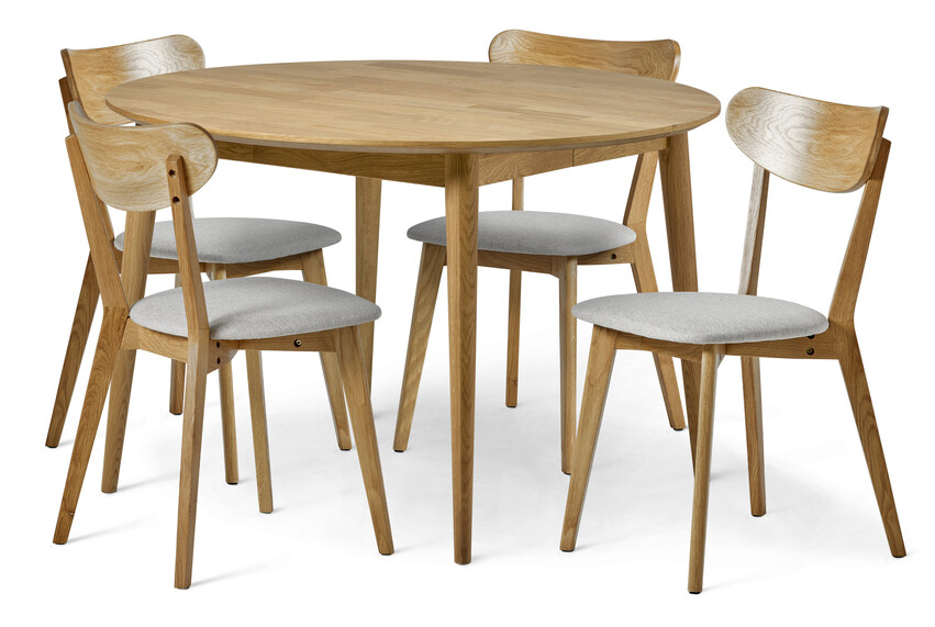 Harry - Matgrupp med 4 stolar Ludvig - Beige