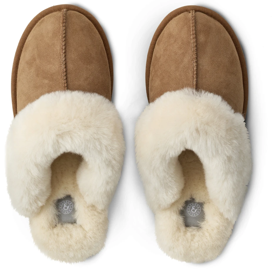 Trysil - Tofflor i fårskinn, Strl. 39-40 - Brun