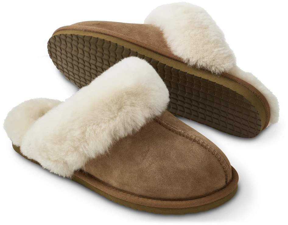 Trysil - Tofflor i fårskinn, Strl. 39-40 - Brun