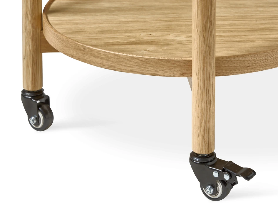 Tuva - Sidobord, Ø 49 H 60 cm - Beige