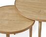 Tuva - Satsbord, H 41 Ø 55/H 46 Ø 80 cm - Beige