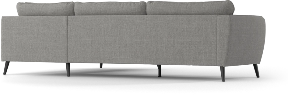 County - 2,5-sits soffa med divan höger - Grå