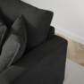 Mila - 3-sits soffa med divan höger, hel dyna - Grå