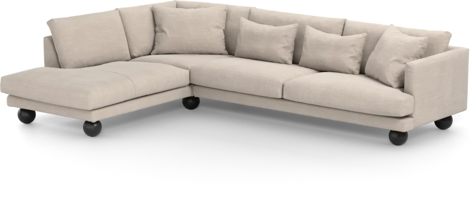 Harper - 3-sits soffa med divan vänster - Beige