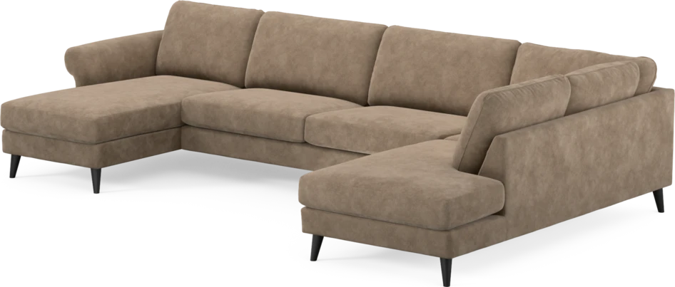 Bridge - 3-sits soffa med schäslong vänster och divan höger - Beige