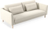 Willow - 3-sits soffa, hel dyna, fast klädsel - Beige