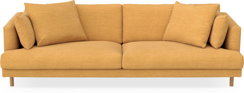 Harper - 4-sits soffa - Gul