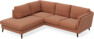 Madison - 2-sits soffa med divan vänster - Orange