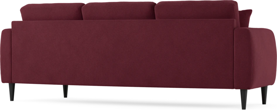 Eden - 3-sits soffa svängd - Röd