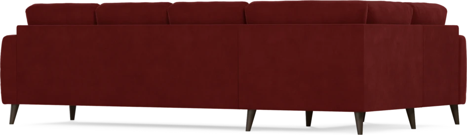 Eden - Hörnsoffa, 1+3-sits - Röd