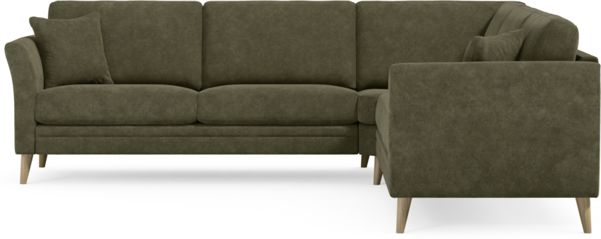 Eden - Hörnsoffa, 2,5+2,5-sits - Grön
