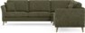 Eden - Hörnsoffa, 2,5+2,5-sits - Grön
