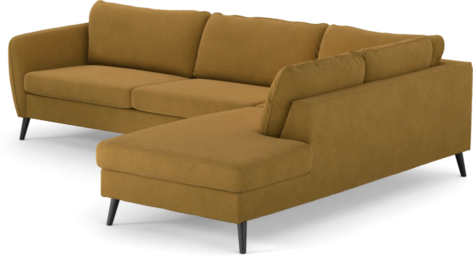 County - 2,5-sits soffa med divan höger - Gul