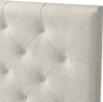 Delux Pikerad Låg - Sänggavel, 90-210 cm - Beige